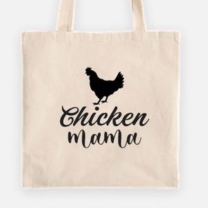 Chicken mama tote bag